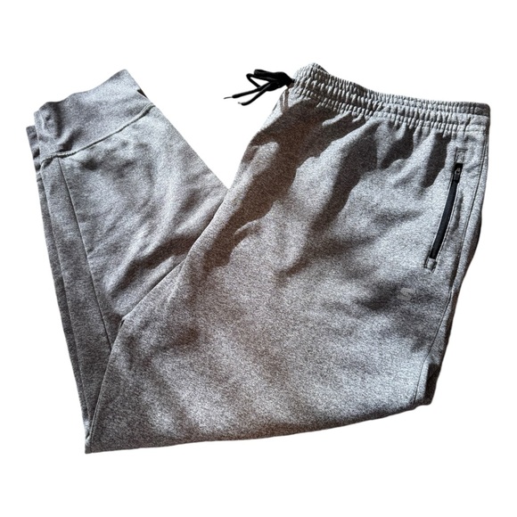 STARTER VTG Men's Grey Heather Baggy Sweatpants 2XL Zippered Pockets Streatwear - Picture 1 of 9